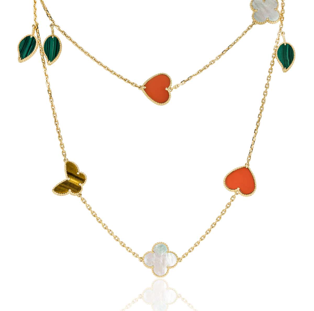Van Cleef & Arpels Yellow Gold Lucky Alhambra Long Necklace VCARD80100